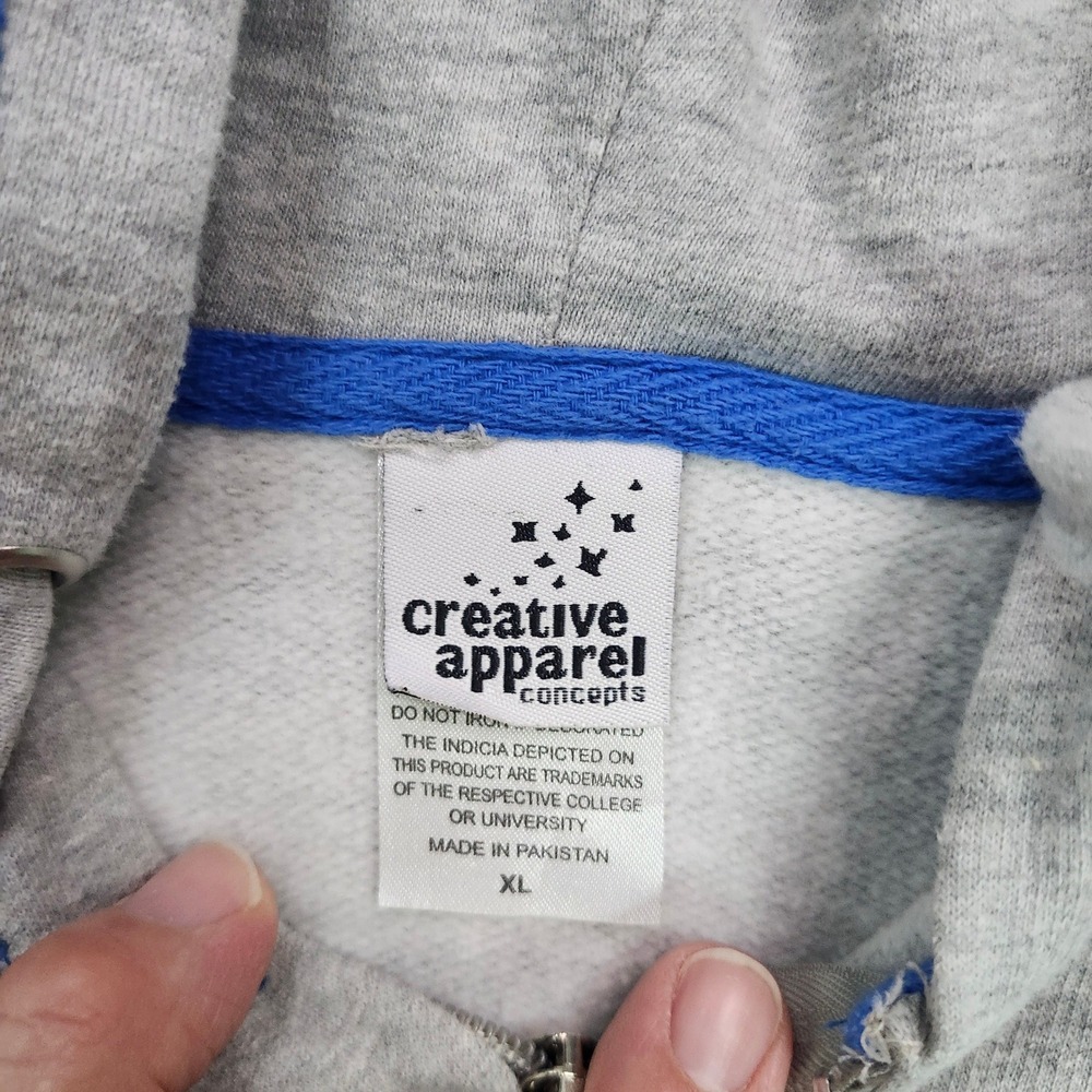 Kentucky Wildcats Hoodie Gray Full Zip Creative Apparel Concepts XL - Picture 3 of 7
